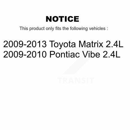 Transit Auto Front Wheel Bearing And Link Kit For Toyota Matrix Pontiac Vibe 2.4L K77-100501